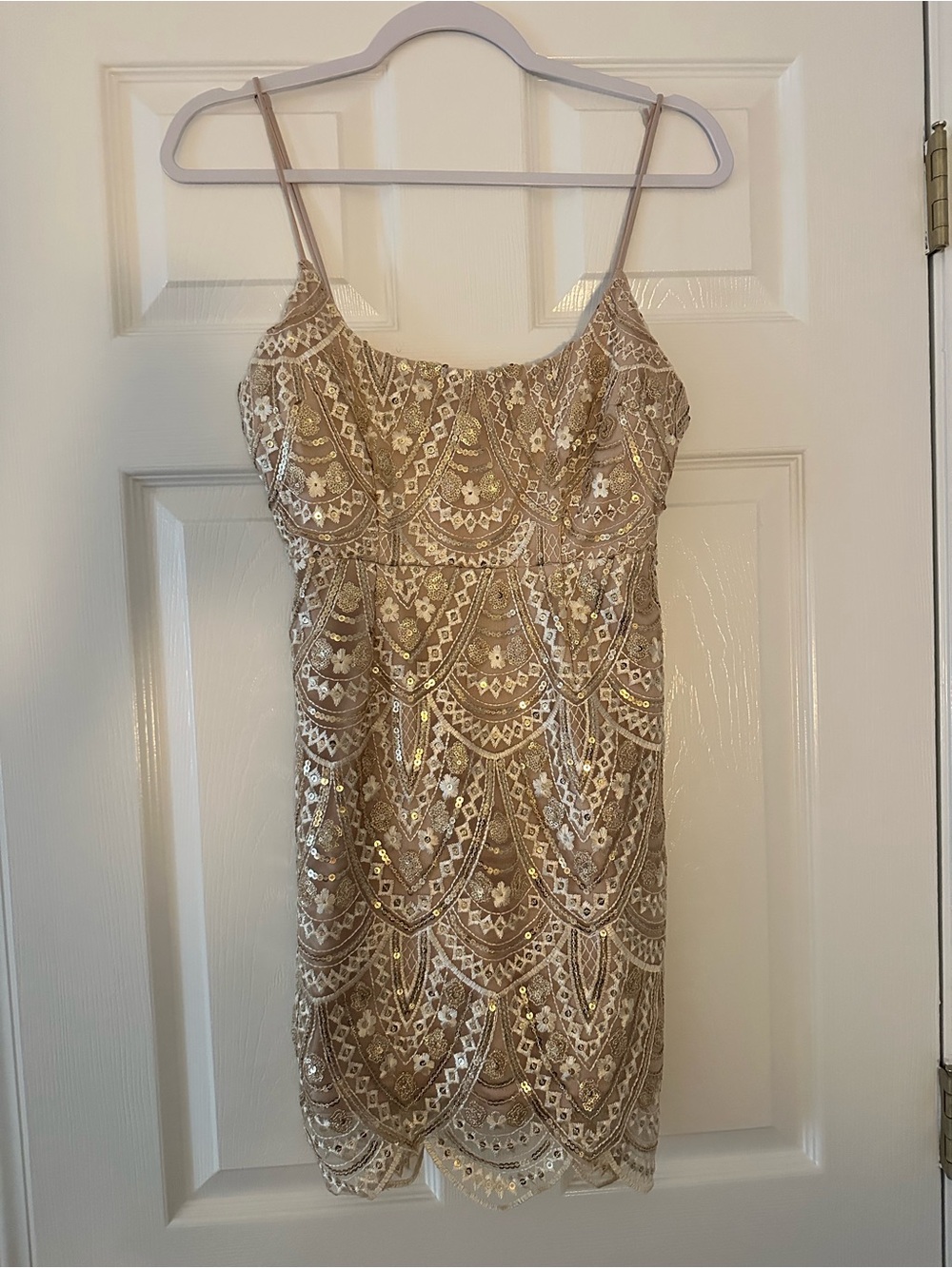 Here Comes The Sun Gold Mini Dress